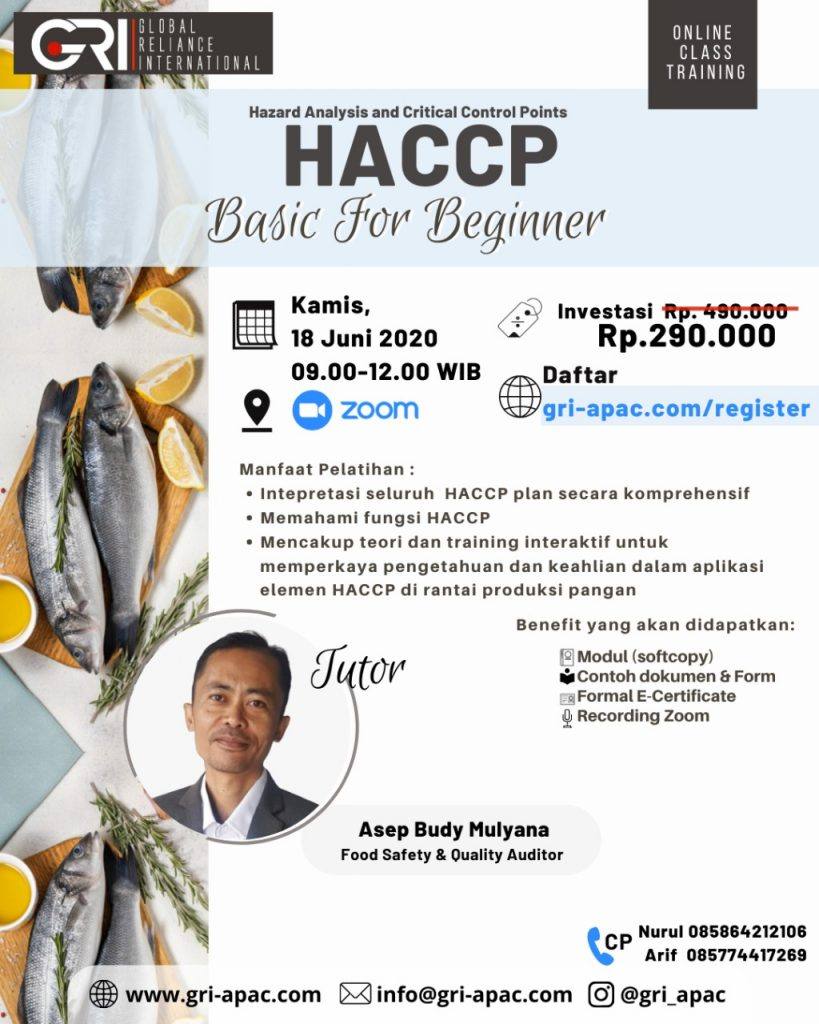 HACCP: BASIC FOR BEGINNER